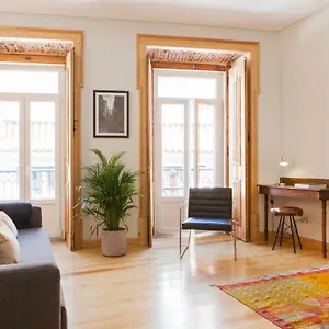 Apartment Charming Flat With Balconies Chiado District 2 Bedrooms & Ac 19th Century Building, Lisbon